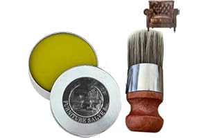 BAOFU Wise Owl Furniture Salve,Furniture Salve with Boar Bristle Brush Bundle,Leather Furniture Salve and Brush,Fix and Protect Your Leather Pieces,Cleaning Supplies Set for Home (1 Set)