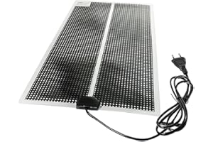 TropicShop Rackheizung, Wasserdicht, Terrarium & Vivarium Heizung, PET Material, Energiesparende Technologie (35w mit 65x28cm)