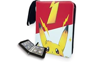 UPSHELL Raccoglitore per Carte Pokemon - Album Pokemon Disponibile In 2 Varianti: Charizard E Pikachu -Da 50 Pagine Plastificate, 400 carte, 4 Tasche Per Pagina - ideale Per Collezionisti E Fan