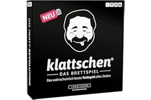 DENKRIESEN Klattschen® Brettspiel für Erwachsene - Gesellschaftsspiel und Partyspiel ab 16+ Jahren für 4-16 Spieler | EIN witziges feuchtfröhliches Würfelspiel für die Spielesammlung