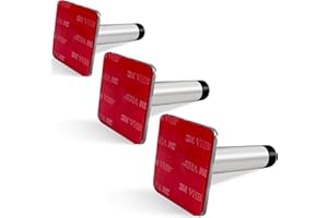 AFFIXARC 3 Pack Self Adhesive Door Stop, 2-in-1 Installation Door Stoppers for Skirtings with Noise Dampening Rubber, Door Stops Indoors, Door Stoppers for Walls