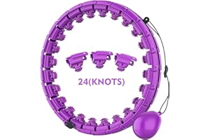 UNIGUARDIAN Hula Hoop Fitness Dimagrante, 24 nodi Staccabili Hula Hoop per Dimagrire, Utilizzato per Adulti Principianti, Fitness e Perdita di Peso