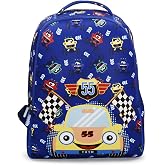 Tukzer Baggita Kids School Bag, Printed Toddler Backpack for Boys Girls (Car 55-Royal Blue)