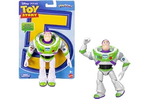 Mattel Disney and Pixar Toy Story 5 Buzz Lightyear Action Figure | 18cm Scale, 1 Key Character, 8+ Movable Joints, True to Movie Design, JKV15