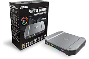 ASUSTEK - MULTIMEDIA ASUS TUF Gaming Capture Card CU4K30 (4K60 HDR Passthrough, przechwytywanie 4K30, USB C 3.2, wejścia audio/kontrolera, certyfikat OBS™, Ultra Low Latency, PS4 / PS4 Pro / PS5, Xbox One/Series X/S)