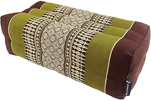 COLLUMINO Traditional Thai Kapok Yoga Support Block Cushion Meditation Pillow size 35 x 15cm