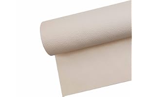 Surriba Polipiel Adhesiva para Tapizar, Pegamento Cuero Piel para Reparar Sofa Sillas Asiento Moto Renovación de Muebles 60 * 120cm Blanco Hueso