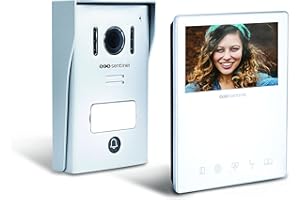 SCS Sentinel Videocitofono 2 fili VisioKit 4.3 -con schermo da 4,3' - IP55 - campanello cablato, hardware anti-vandalo - PVF0051