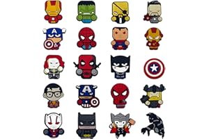 XUTONG 20 Stück Schuh Charms für Clogs,PVC Pins Schuhe,Abnehmbare PVC Shoe Dekoration Zubehör, Cartoon Anime Schuh Pins Stecker,Party Geschenke, Geburtstagsgeschenke