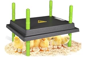 Plutohiker Wärmeplatte Küken,Kükenwärmer Wärmelampe,Heizplatte für Kükenaufzucht,Kunstglucke 25 x 30cm