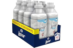 ‎LENOR Lenor Weichspüler, konzentriert, 184 Waschgänge (8 x 23), sanfter Duft, ideal für empfindliche Haut, ideal für Babys, hypoallergen, Maxiformat