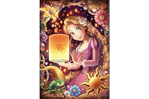 DCIDBEI DIY Square Diamond Painting Full Drill Kit de Peinture Diamant 5D à Faire Soi-même-Personnages Classiques de Princesse -Broderie au Point de Croix-Kit D'art en Cristal -Peinture Par Numéros 40x50cm