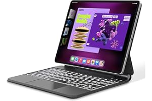 ‎FOGARI FOGARI Tastatur Trackpad für iPad Air 5/iPad Air 4/iPad Pro 11 - Magic Tastatur QWERTZ mit Hintergrundbeleuchtun für iPad Pro 11 (4./3./2./1. Gen), Schwarz