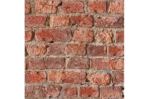 Arthouse Urban Red Brick Effect Wallpaper - Photographic Design - 3D Effect - Living Spaces & Feature Walls - Paste The Paper - Easy to Hang - 53 cm x 10.05 m Roll - Code 696600