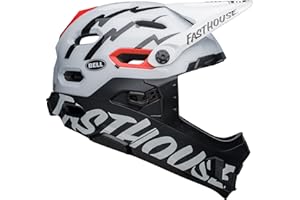 Bell Super DH MIPS kask MTB 2022: matowy/błyszczący czarny/biały M 55-59 cm