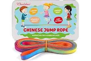 KLEINTOBER I Gummitwist I Gummitwist Jumper I Twister I inomhus- och utomhusleksaker I regnbågsband I med instruktioner för I spel för flickor och pojkar, perfekt som gåvor