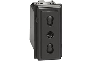 Bticino Living Now Presa Bipasso, Nero