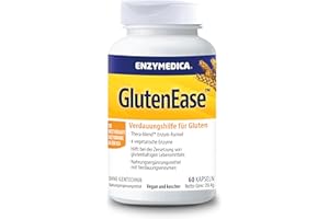 ‎ENZYMEDICA Enzymedica - Glutenease, angezeigt gegen Gluten und Casein, die Gase und Blähungen reduziert, verbessert die Nährstoffaufnahme und Energie, vegetarisch, 60 Kapseln