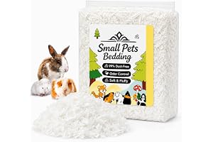 Sytinnice 15 l papper små husdjurssängkläder, 99 % dammfria och allergivänliga och absorberande, luktkontroll för hamsterrått