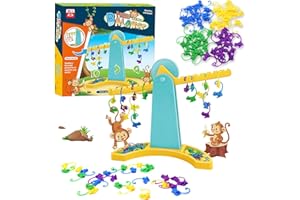 Yhjxly Monkey Balance Juego Matemático Interactivo de Equilibrio | Actividades Educativas Montessori para Preescolares 3+ | Regalo Ideal para Niños y Niñas de Cumpleaños y Día del Niño