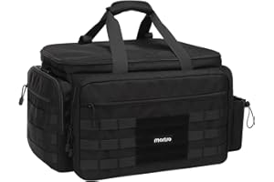 MOSISO Patrol Bag Law Enforcement, Car Front Seat Organizer for Police Equipment, Police Gear Bag with Padded 16 inch Laptop Compartment, Hanging Seat Storage Bag for Patrol Vehicle, Car, Truck, Black