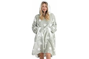 Winthome Light and Soft Blanket Hoodie for Women Men Adults Teens, Oversized Fleece Hoodie, One Size Fits All