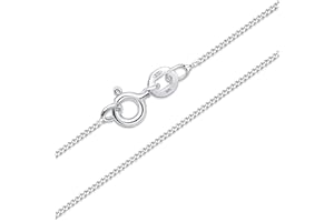 Amberta Cadenas Plata Hombre Mujer | Collar Fino Singapur Veneciano Paperclip Bolitas Serpiente 40 45 50 55 60 cm