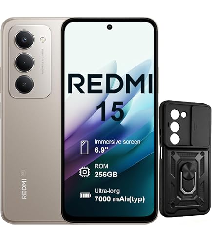 Xiaomi Redmi 15 5G, Dual, 256GB 8GB Ram, Midnight Black : Amazon