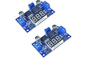 Heemol 2 moduli DC Step Down Converter modulari regolabili con indicatore LED da 4 a 40 V a 1,25 – 37 V.