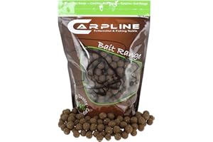 Carpline24 Boilies Fischmehl Neutral 24 mm, 1 kg Beutel - Köder für das Karpfenangeln, Futterboilies zum Anfüttern von Karpfen, Angelfutter mit Lockstoff