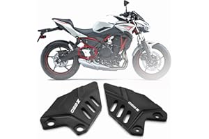 HEINMO Posteriore del motociclo Pedane Poggiapiedi Tacco Piastra di Protezione Della Protezione Per Kawa 'Z650 Ninj'650 2017-2021 2022 2023 Pedana (black)