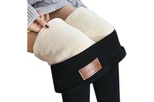 Denise Lamb Frauen Warme Schlanke Hose,Winter Lamm Plüsch Jogginghose Verdickte Fleece Gefütterte Jogginghose Hohe Taille Übergroße Leggings für Frauen
