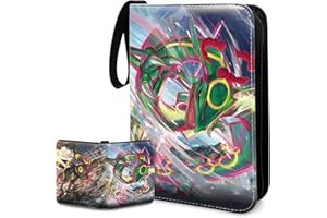 JATERWI Sammelalbum groß 900 Karten Kapazität für Poke Sammelalbum Sammelkarten Album, 50 Seiten Karten Ordner Heft, Exquisites Design mit Cartoon-Muster