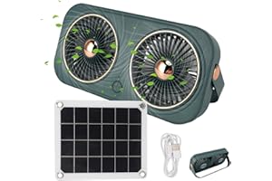 GENERIC Solar Shed Fan,Solar Attic Fan - 20W Battery Energy-Efficient Compact Blower For Greenhouse Garage Camping Patio