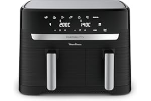 Moulinex Easy fry Essential inox, 8,3L, Jusqu'à 8 personnes, 7 Programmes intuitifs, Air Fryer, Repas complet, synchronisation, Économie d'énergie, Application dédiée, EZ901820