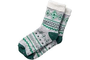FVLFIL SV Werder Bremen Kuschelsocke Socke Socken grau u. grün Raute, 20-19405