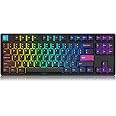 Akko 5087S Clavier de Jeu mécanique RVB, Clavier TKL Filaire 87 Touches, Prend en Charge la Programmation QMK/Via, commutateu