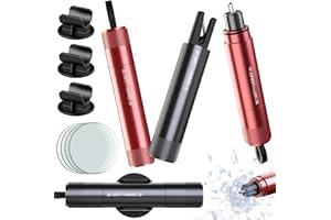 Gecool Martello di Soccorso 2 in 1 con tagliacintura, 4 pezzi kit di sicurezza – frangivetro a molla in tungsteno, lama a U e base adesiva. Ideale per auto e autobus.