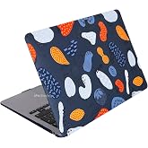 McStorey MacBook Air 13.6 İn&ccedil; Meyve Desenli Kılıf A2681 A3113 A3240 A3449 M2 M3 M4 M5 Uyumlu Parlak Sert Kapak Hard Case Siya