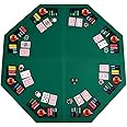Protos India.Net Poker Table Green Poker Folding Table Top for 8 Players Octagon 122cm (48")