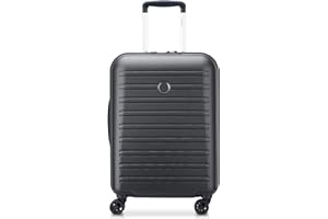 DELSEY PARIS - SEGUR 2.0 -Bagaglio a mano rigido sottile - 55 x 40 x 20 cm - 35 litri - Nero