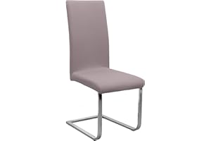 BEAUTEX Stuhlhusse Jersey, elastische Stretch Husse Baumwolle Bi-Elastic, Farbe wählbar, Taupe-Braun