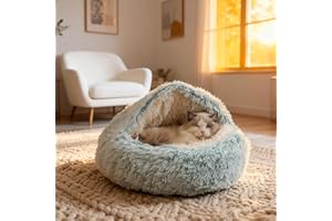SHJOEE Letto soffice per Cani a Forma di Conchiglia Cuccia per Gatti da 60 cm Calmante Soffice Peluche Letto per Animali Domestici Divano per Lettino Gatto Cesto per Gatto e Cane