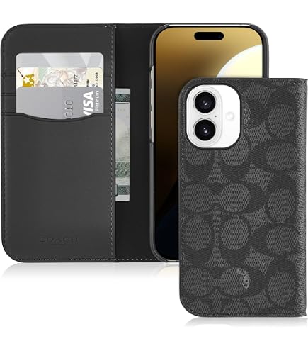 Coach iPhone 14 Pro Max Case, Compatible with MagSafe - Signature