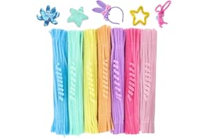 HBERCAI 100 Piezas Línea Chenilla Limpiapipas de 30 cm de 7 Colors Línea Chenilla Limpiapipas Pipas de Chenilla Pipe Cleaners DIY Halloween Decoraciones Navideñas para Manualidades y Decoración