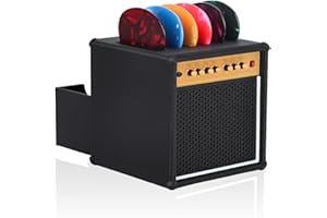 JYCSTE Guitar Pick Holder mit Aufbewahrungsbox, Guitar Amp Model Guitar Picks Holder mit 5 Celluloid Guitar Picks - Witzige Geschenke für Musiker und Gitarristen