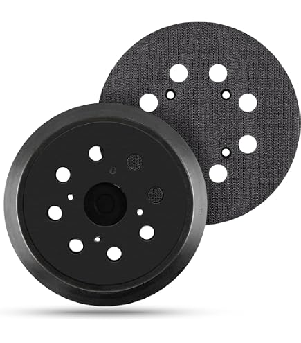 Plateau De Ponçage Velcro 125mm - Compatible Festool - Souple, 8 Trous, Filetage M4 - Pour Ponceuse Excentrique