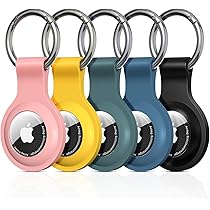 Apple AirTag FineWoven Key Ring - Black ​​​​​​​ : Amazon.co