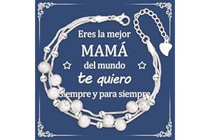 CheersLife Regalos Para Mujer Pulsera Mujer Plata De Ley 925 Regalo Cumpleaños Mujer Hijas Amigas Hermanas Colegas Novias Novias Mamá Navidad Regalos Creativos Cuentas Pulsera,Regalo de Graduación