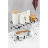 Sas Haus Kitchen Table Countertop Cabinet Interior Portable Foldable Shelf Organizer As-802 Black